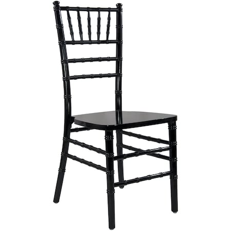 Flash Furniture Advantage Black Wood Chiavari Chair WDCHI-B